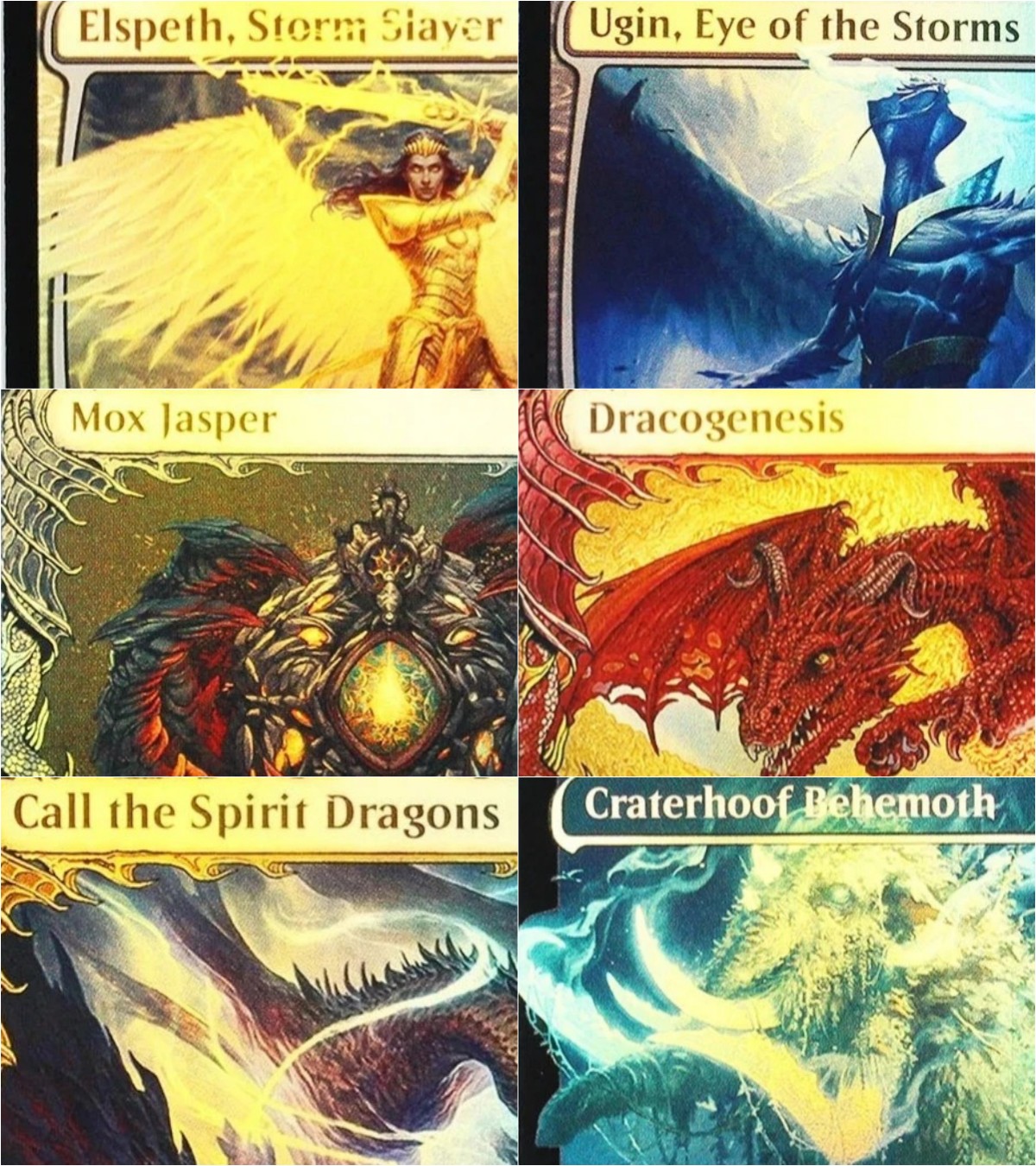 Board Game Quest - Foil [Elspeth, Storm Slayer/Dracogenesis/Mox Jasper ]Magical