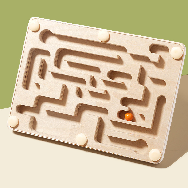 Board Game Saboteur - Small Wooden Balance Bead Maze, Balancing