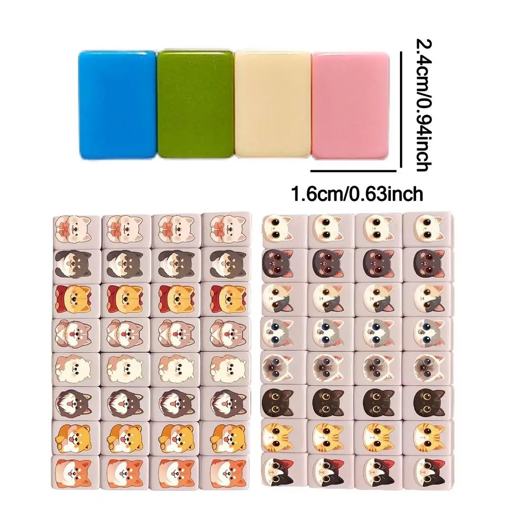 Board Game Saboteur - 65Pcs Mini Mahjong Tiles Board Game