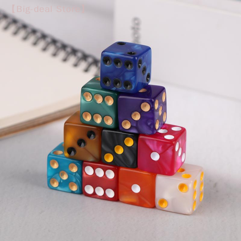 Board Game Or Boardgame - 【M】6-Sided Game Dice 16mm Acrylic D6
