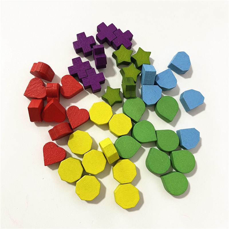 Board Game Quoridor - 40Pcs 10mm Red Heart Shape Blue