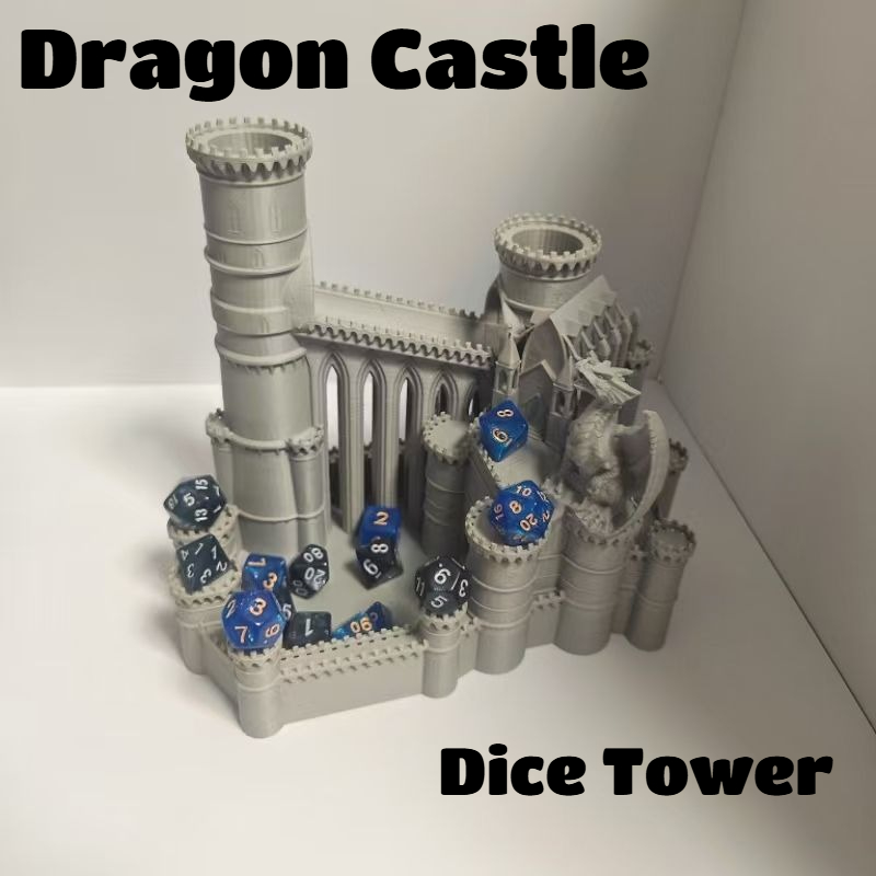 Large Size Dragon Castle Dice  - Board Game Design avaliação e preço