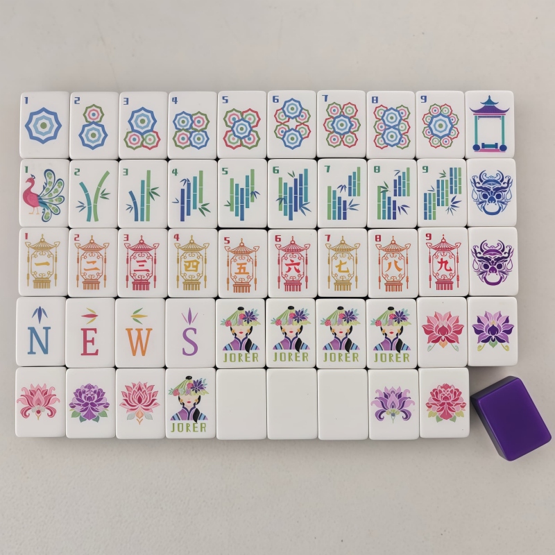 New Arrival Deep Purple 4-Laye - Board Game Mahjong avaliação e preço