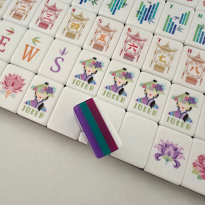 New Arrival Deep Purple 4-Laye - Board Game Mahjong avaliação e preço