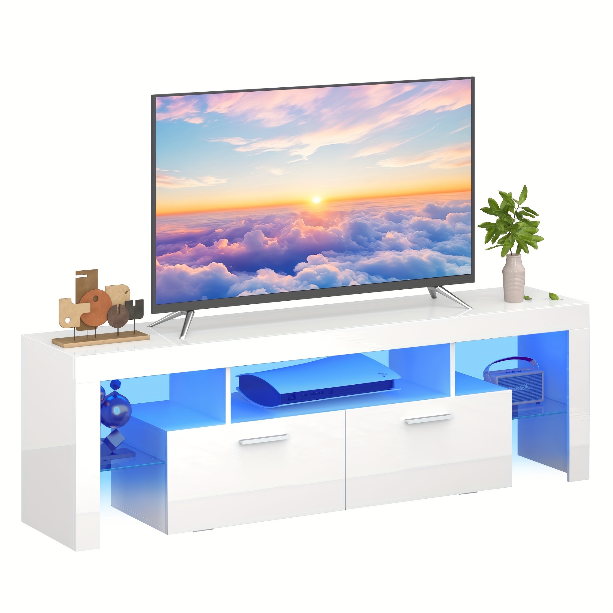 A Sleek LED TV Stand Designed  - Board Game Or Boardgame avaliação e preço