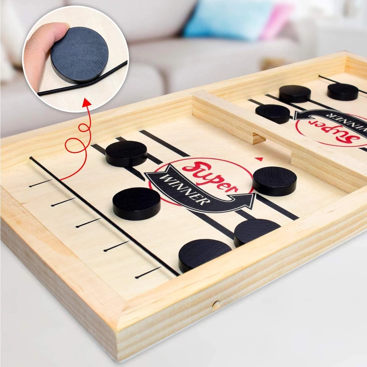 Table Hockey Paced Sling Puck  - Board Game Quick avaliação e preço
