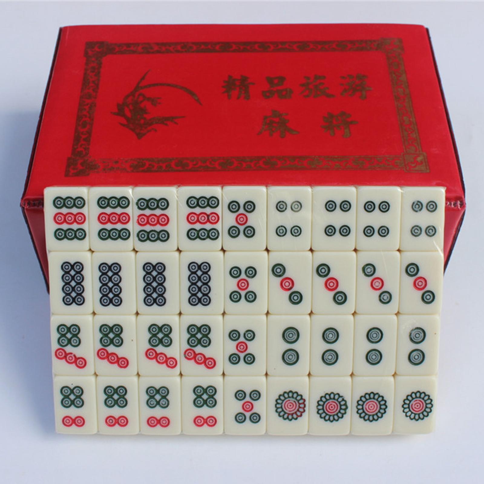 144 Numbered Melamine Mahjong  - Board Game Mahjong avaliação e preço