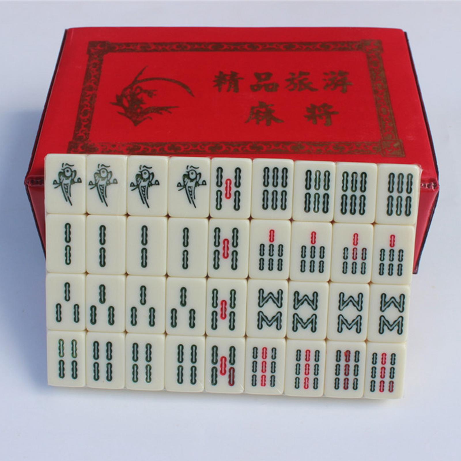 144 Numbered Melamine Mahjong  - Board Game Mahjong avaliação e preço