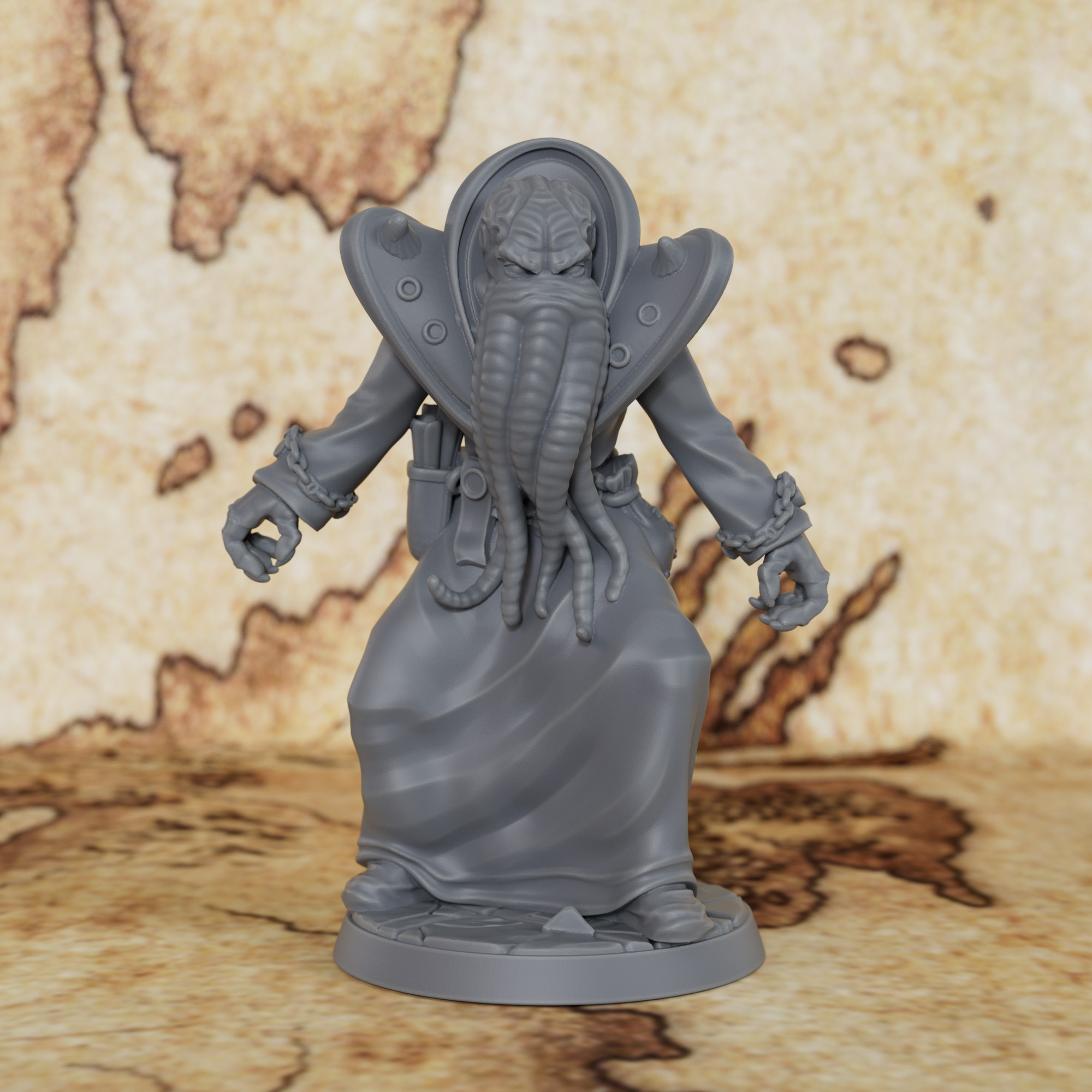 25mm Mindflayer Miniature - Fa - Board Game Villainous avaliação e preço