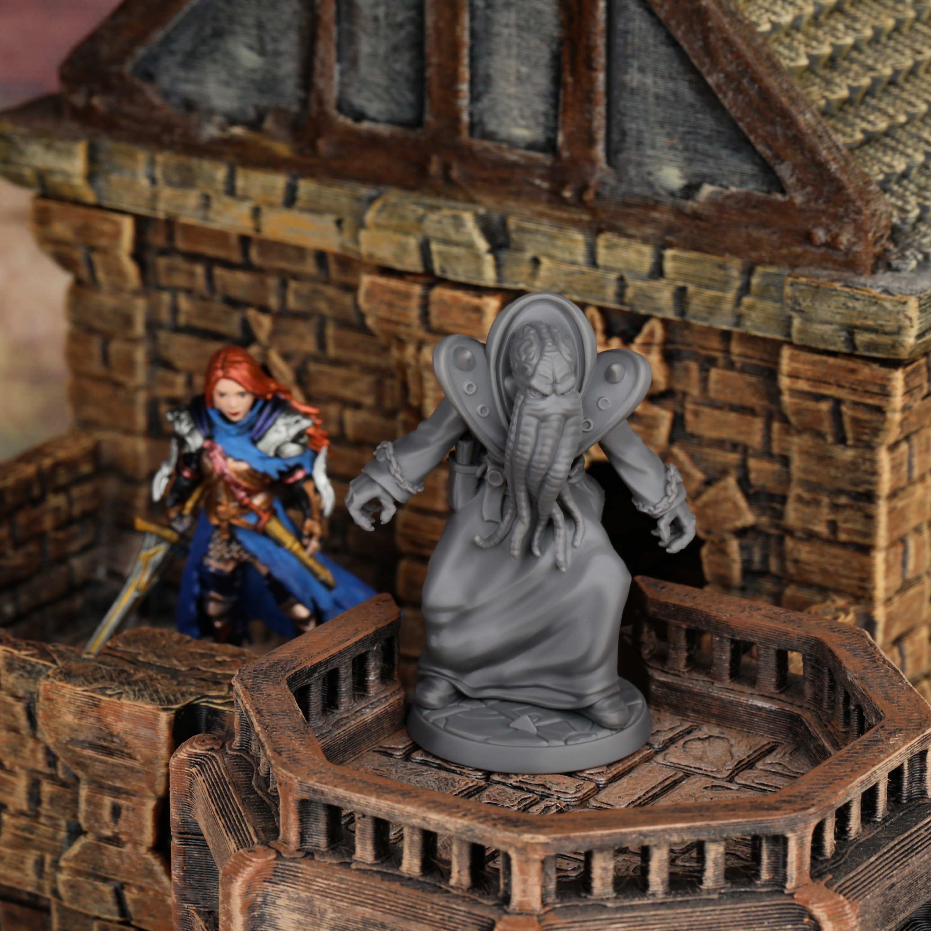 25mm Mindflayer Miniature - Fa - Board Game Villainous avaliação e preço