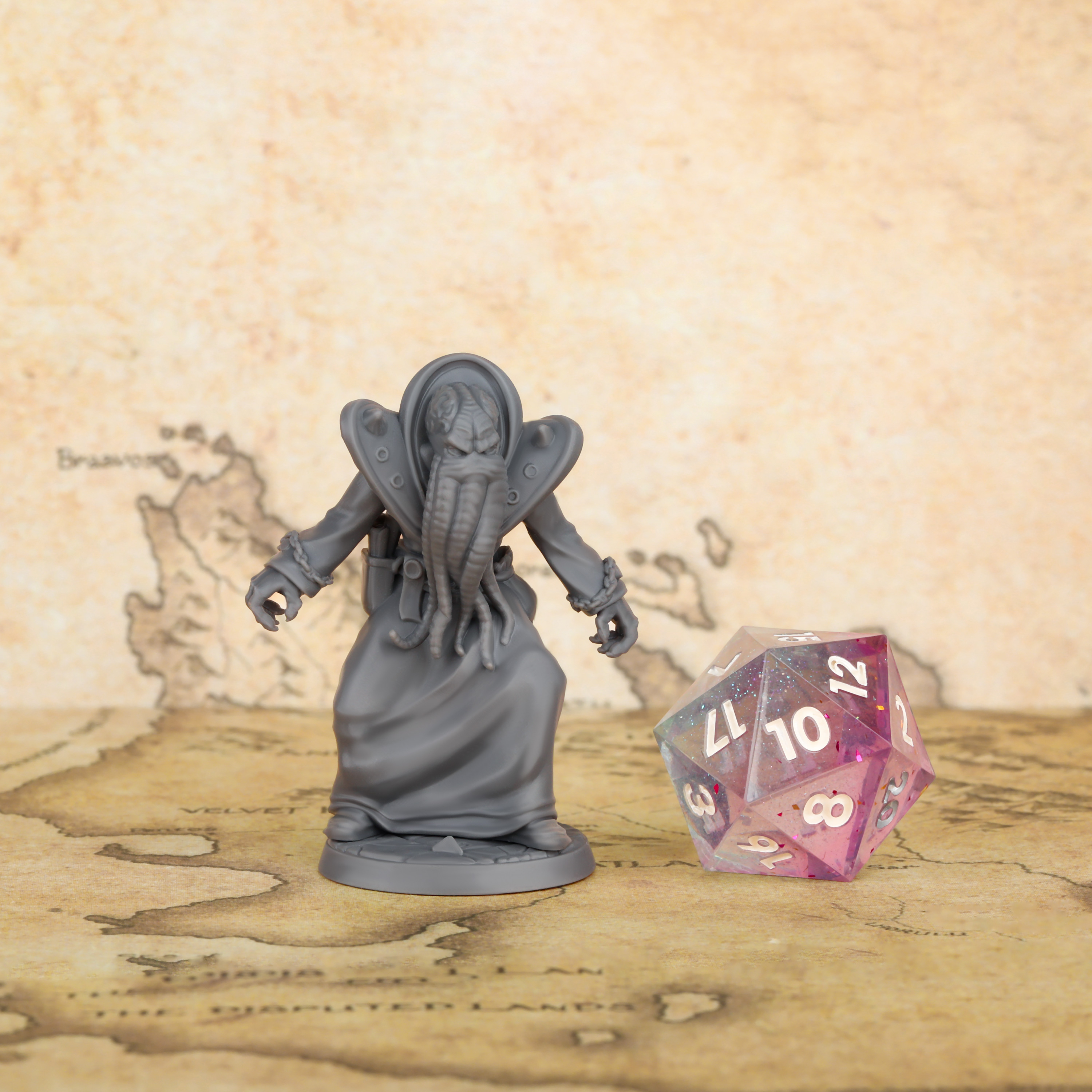 25mm Mindflayer Miniature - Fa - Board Game Villainous avaliação e preço