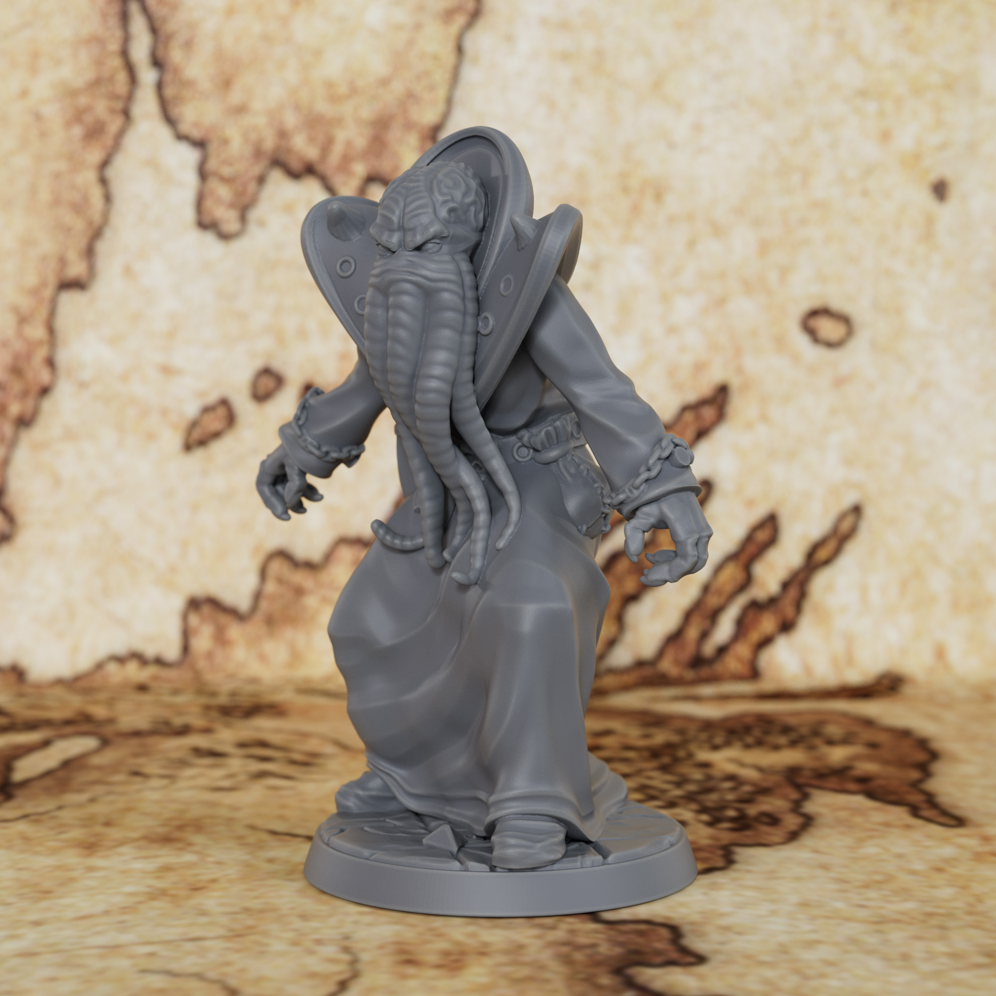 25mm Mindflayer Miniature - Fa - Board Game Villainous avaliação e preço