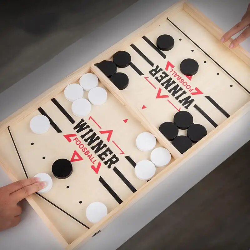 Table Hockey Paced Sling Puck  - Board Game Quoridor avaliação e preço