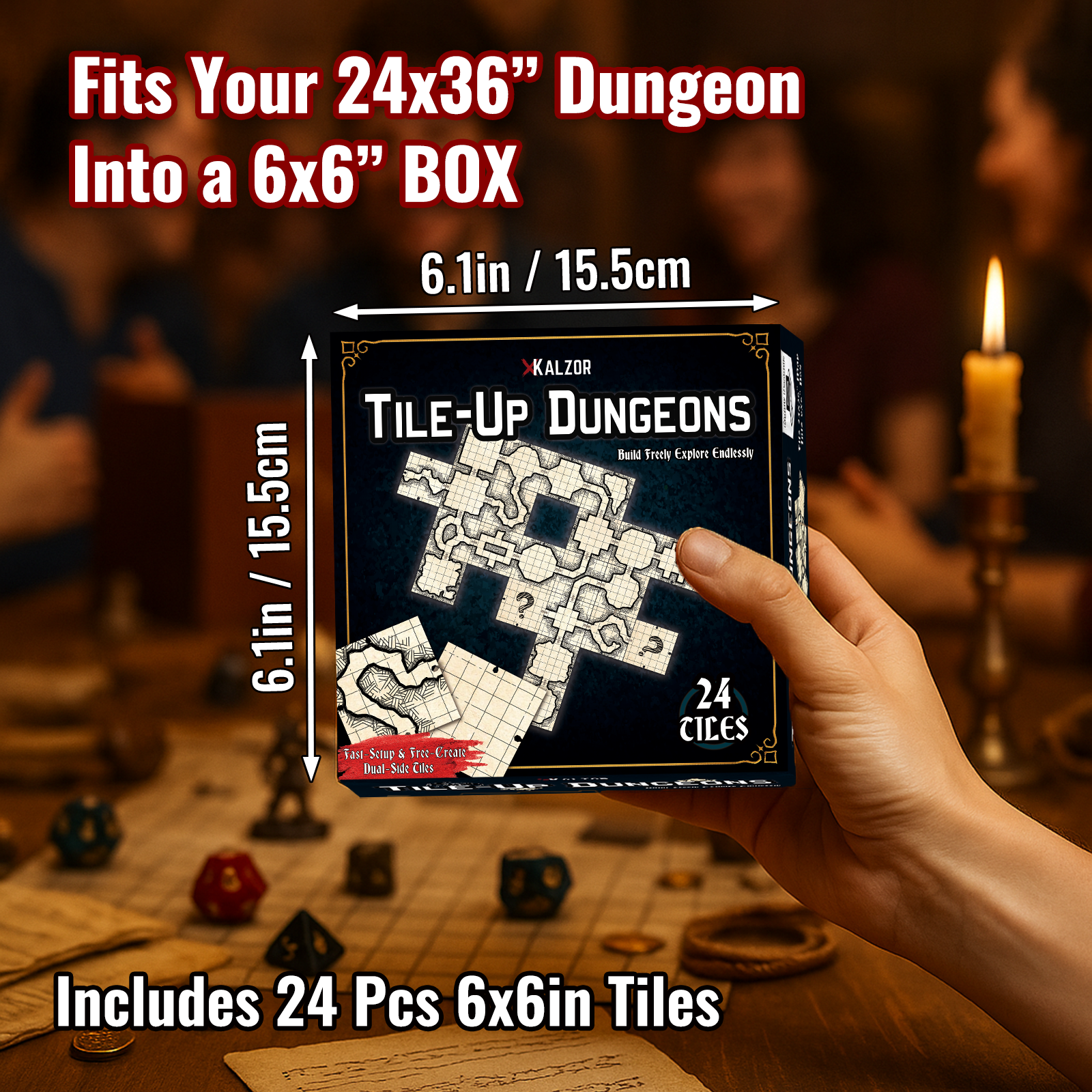 Tile Up Dungeons | Unique Desi - Board Game Design avaliação e preço