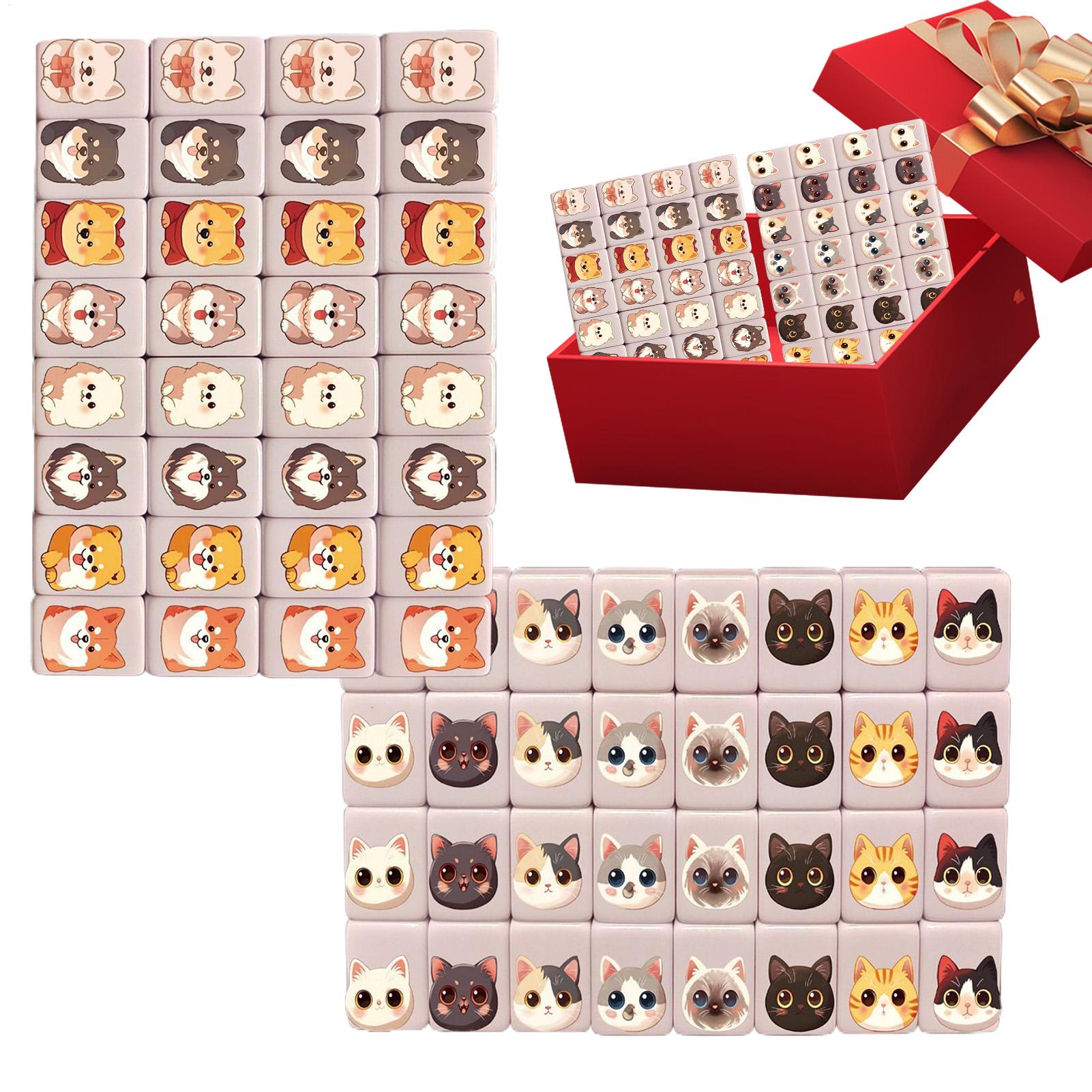65Pcs mini Mahjong Board Games - Board Game Mahjong avaliação e preço
