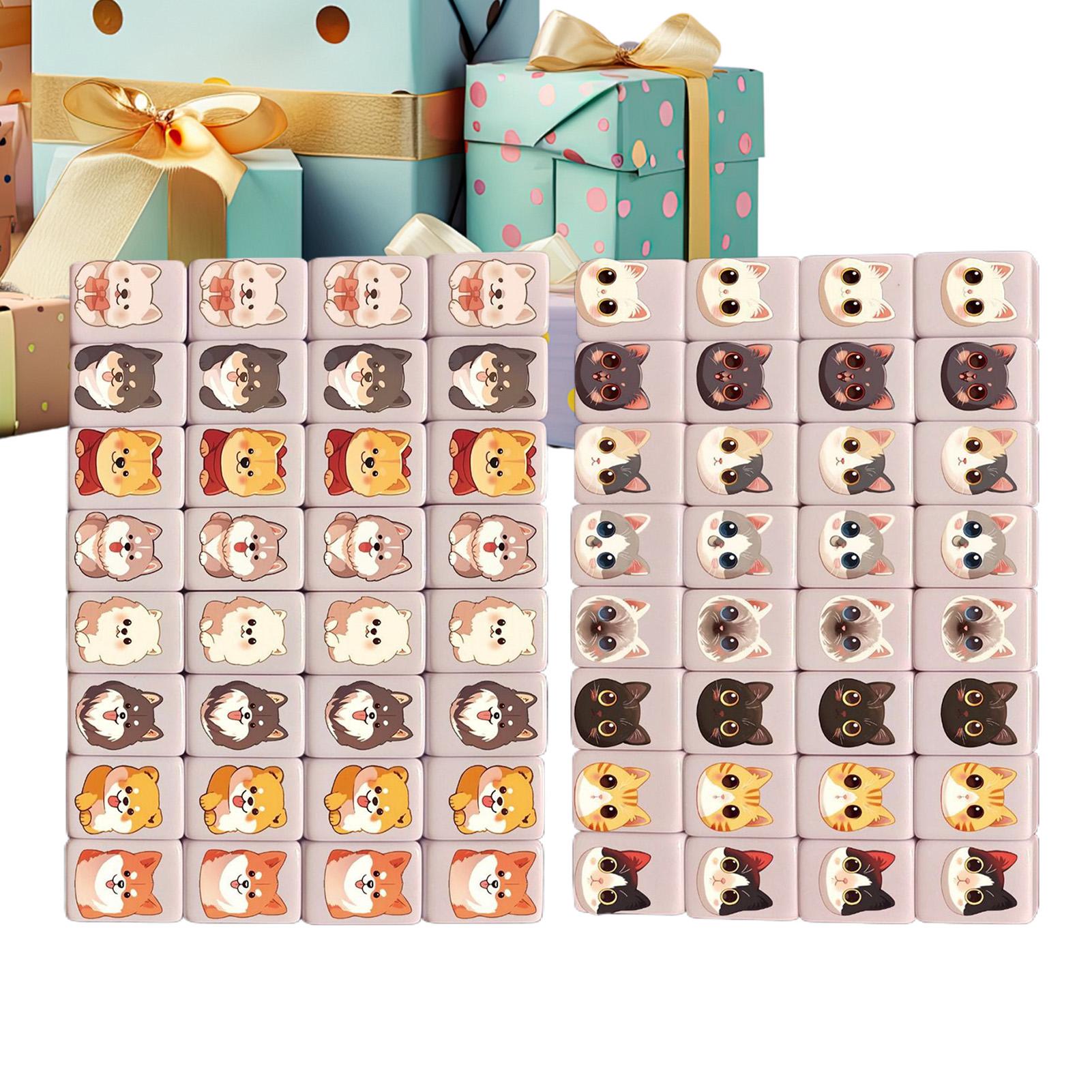 65Pcs mini Mahjong Board Games - Board Game Mahjong avaliação e preço
