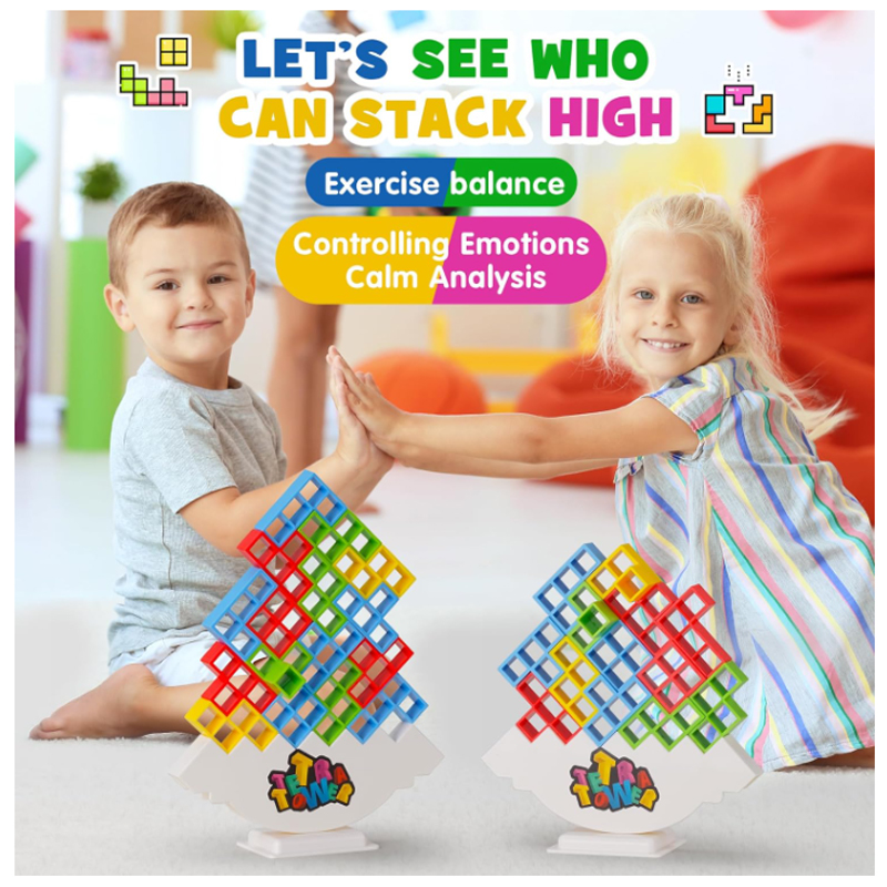 New 3D Tetris Tower Balancing  - Board Game Saboteur avaliação e preço