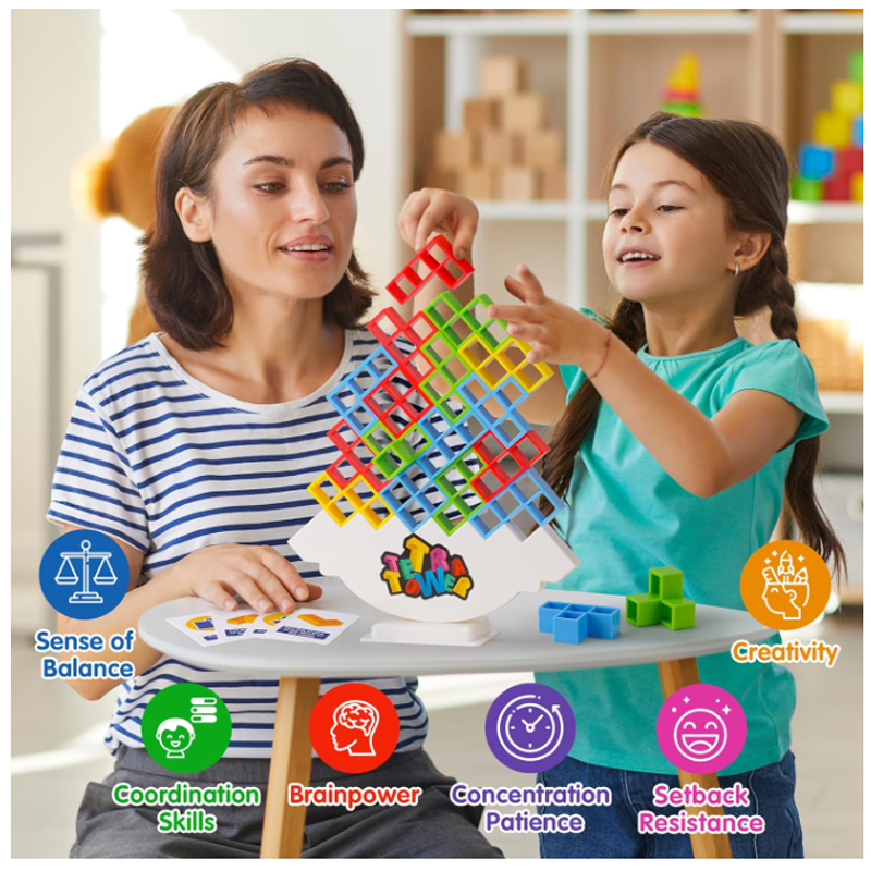 New 3D Tetris Tower Balancing  - Board Game Saboteur avaliação e preço