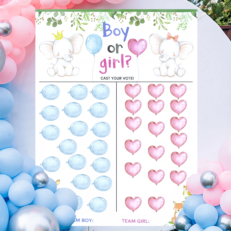 1sets Gender Reveal Game Votin - Board Game Or Boardgame avaliação e preço