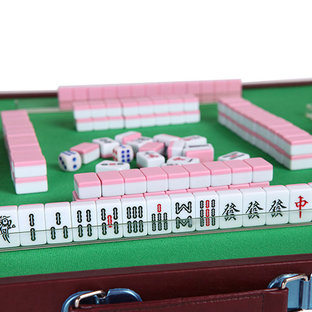 Portable Travel Mini Mahjong S - Board Game Mahjong avaliação e preço
