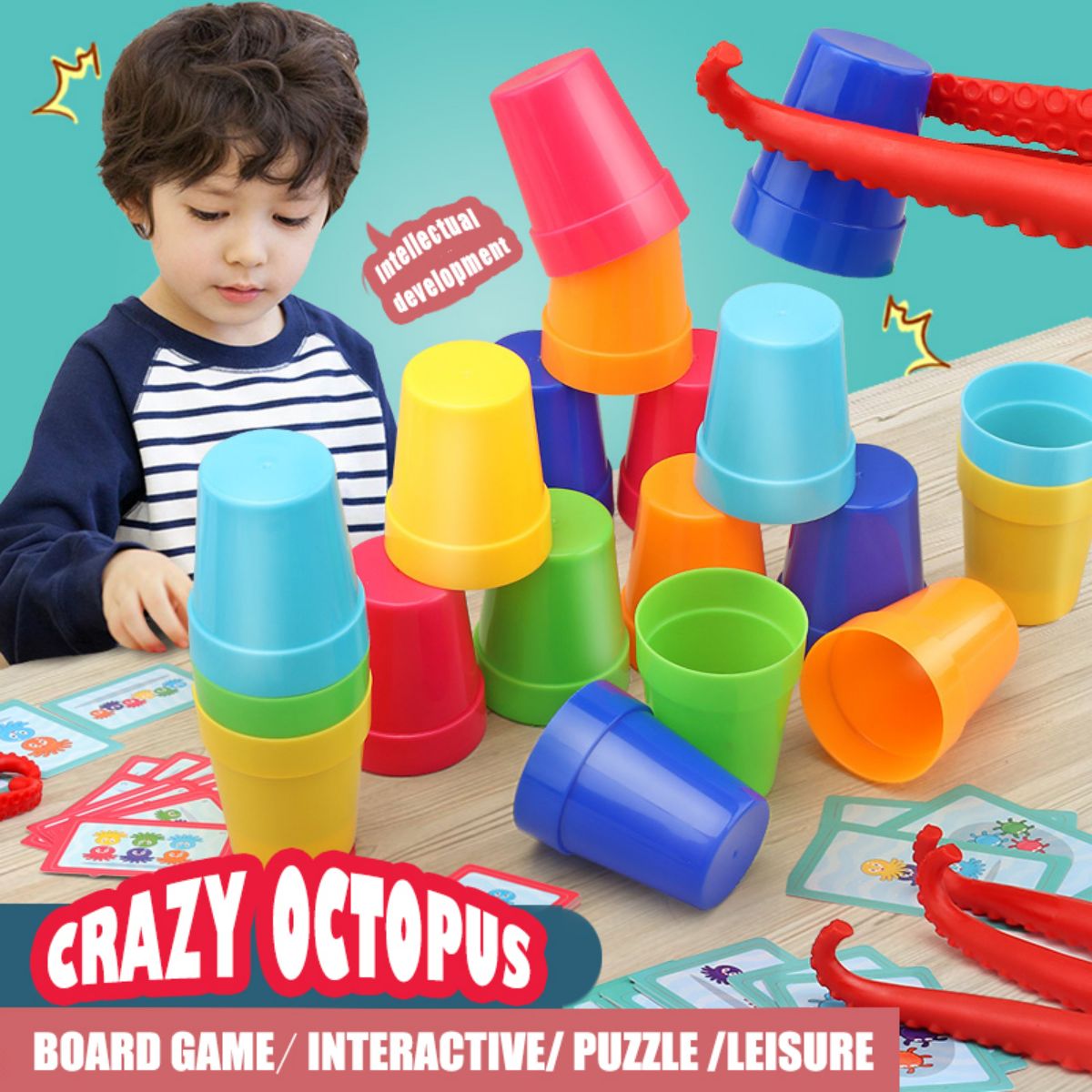Crazy Octopus Parent-Child Int - Board Game Quick avaliação e preço