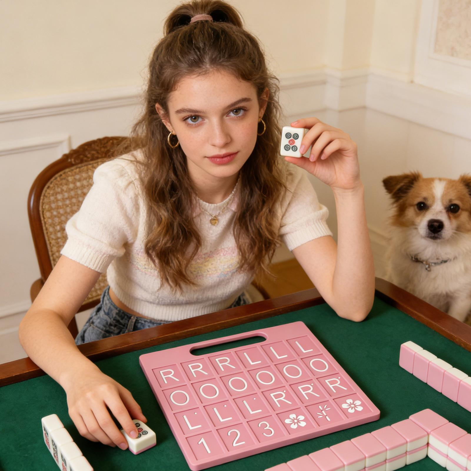 Solo Mahjong Board 24 Slots Po - Board Game Mahjong avaliação e preço