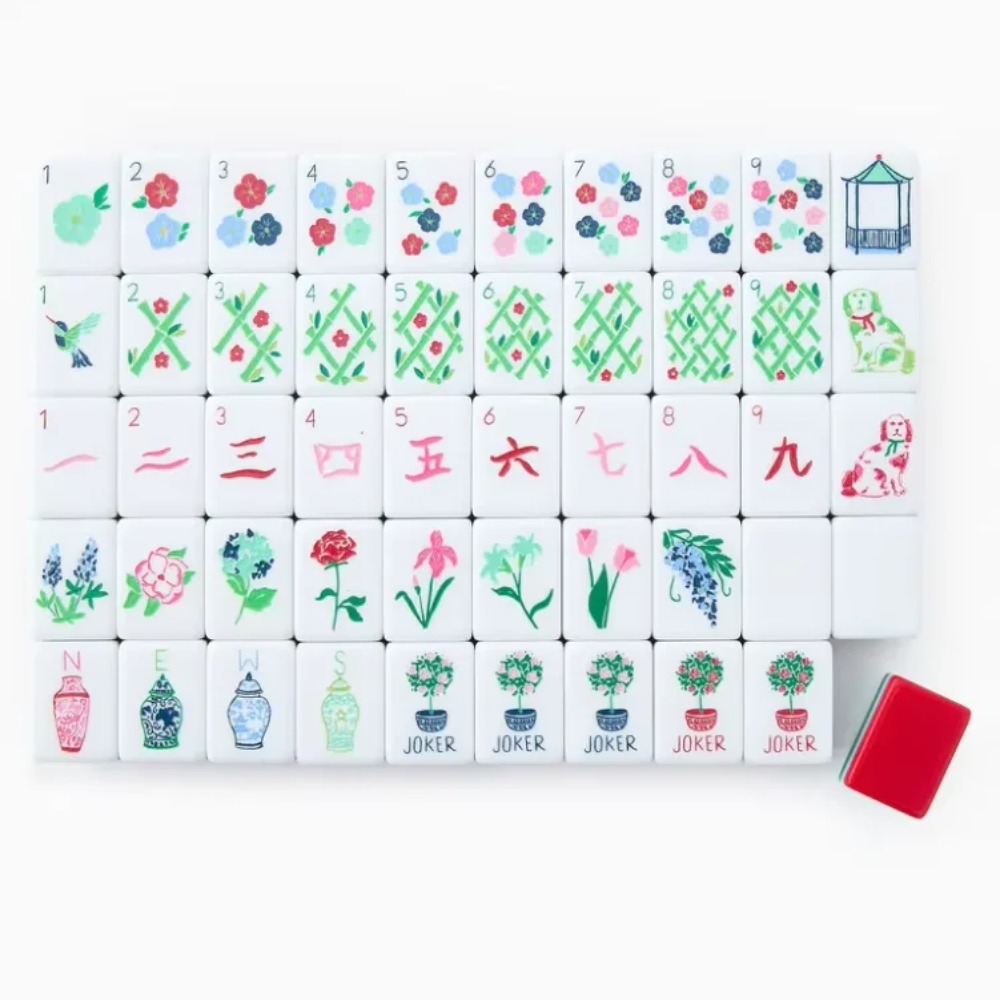Portable 160Pcs American Mahjo - Board Game Mahjong avaliação e preço