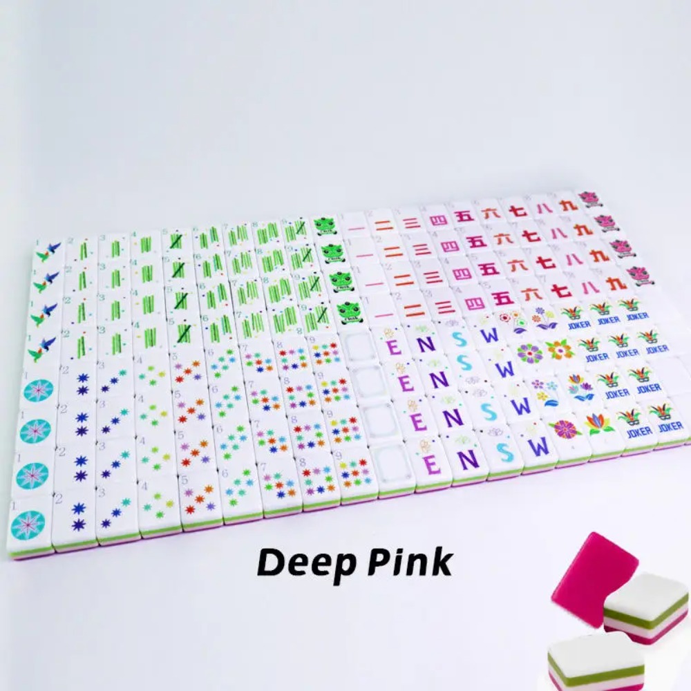 Portable 160Pcs American Mahjo - Board Game Mahjong avaliação e preço