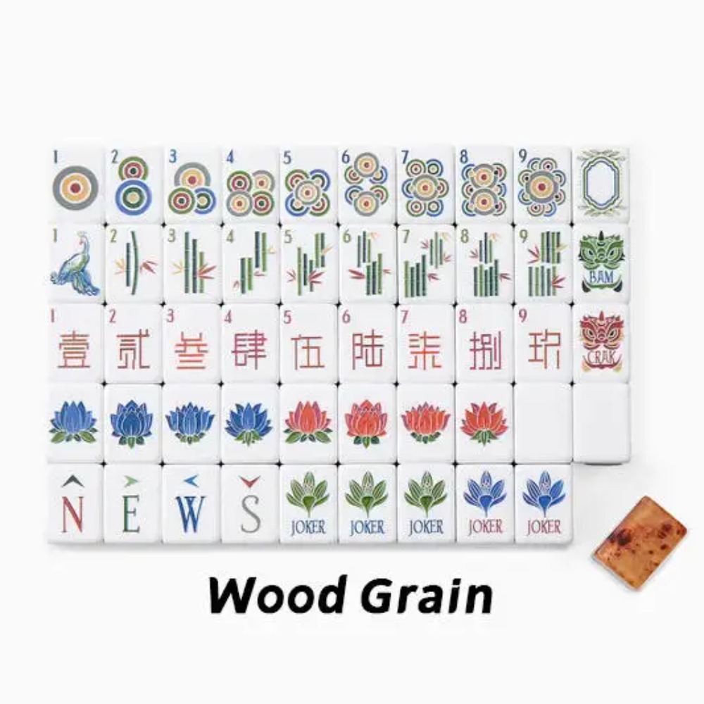 Portable 160Pcs American Mahjo - Board Game Mahjong avaliação e preço