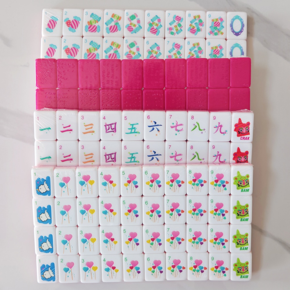 OMHJGO Rose Red American Mahjo - Board Game Mahjong avaliação e preço