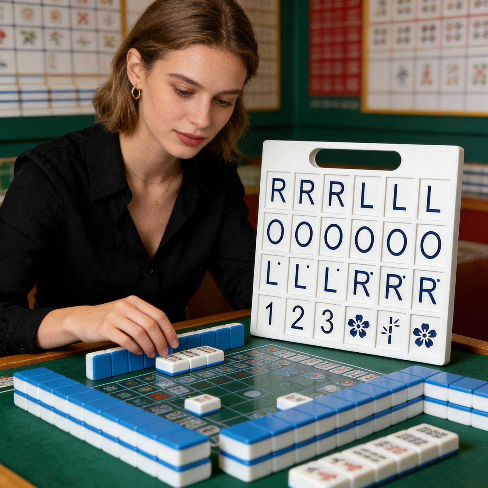 Solo Mahjong Board 24 Slots Po - Board Game Mahjong avaliação e preço