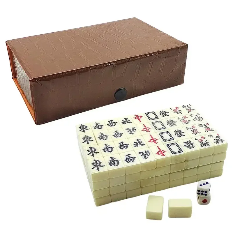 Chinese Mahjong Game Set 144 W - Board Game Mahjong avaliação e preço