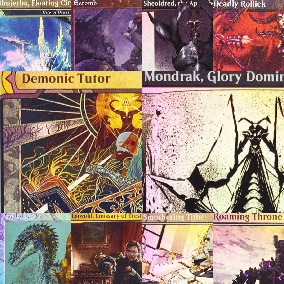 Foil Demonic Tutor/Gilded Drak - Board Game Quest avaliação e preço