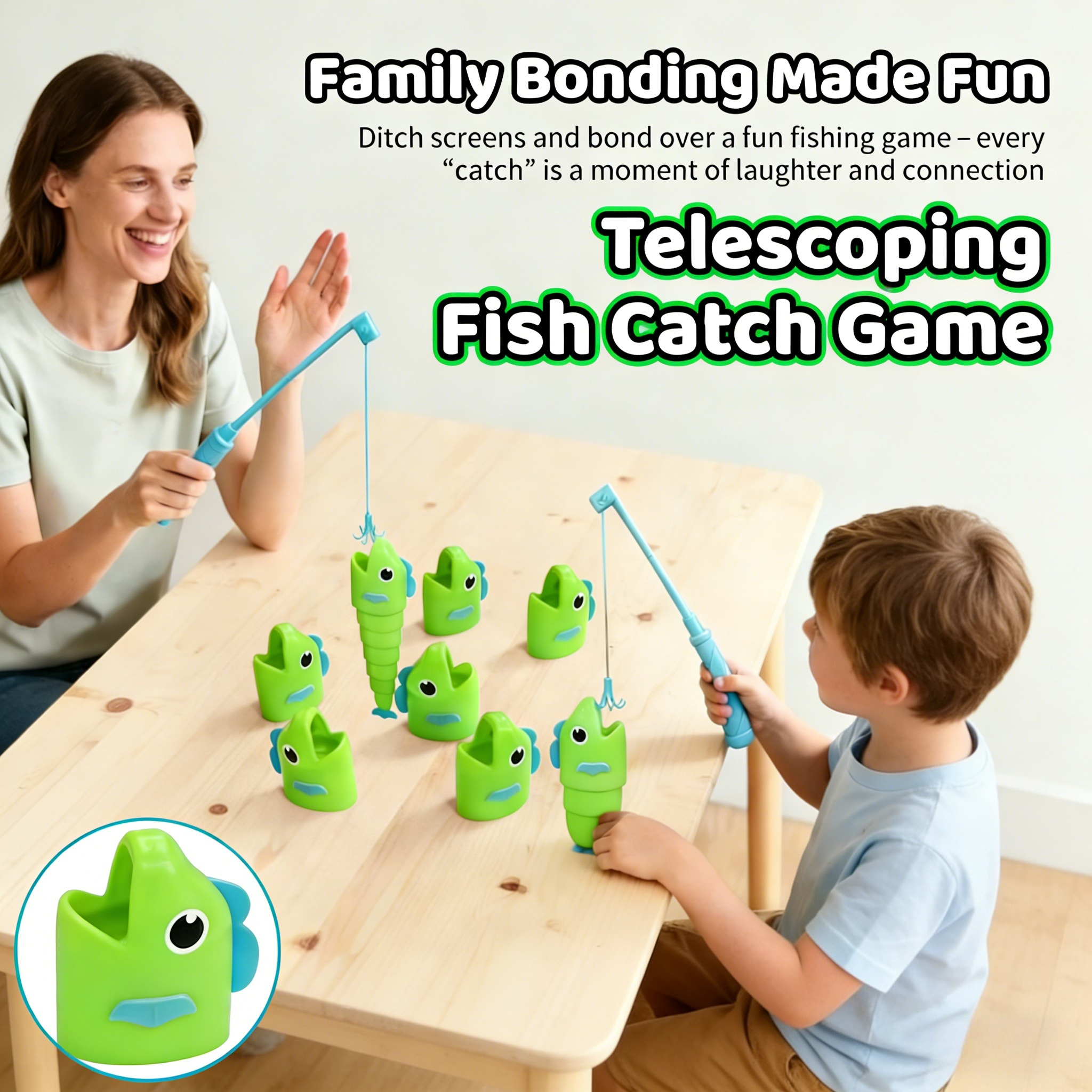 Telescoping Fish Catch Game Fi - Board Game Guess Who avaliação e preço