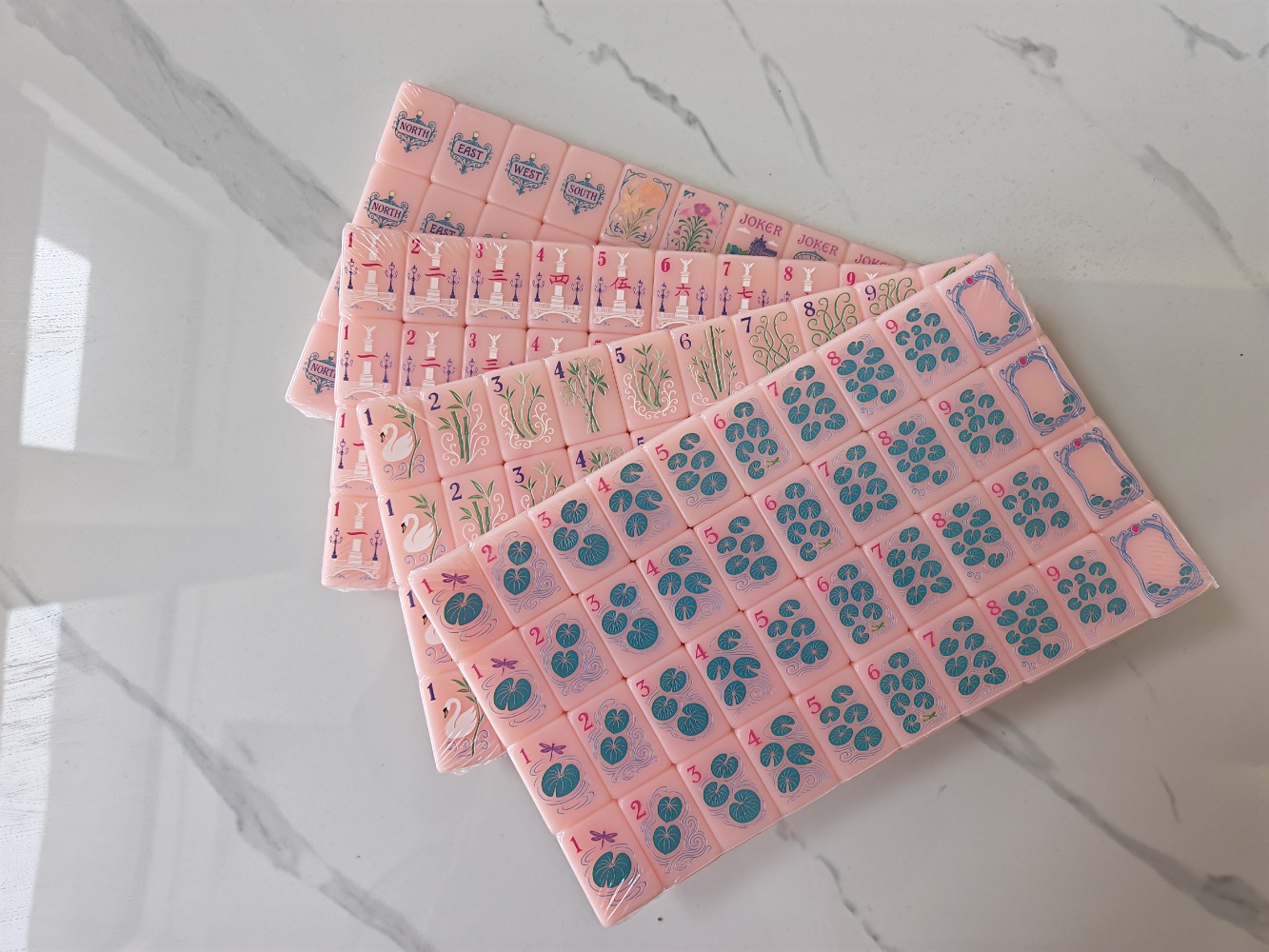 2026 Hot New Pink Acrylic Amer - Board Game Mahjong avaliação e preço
