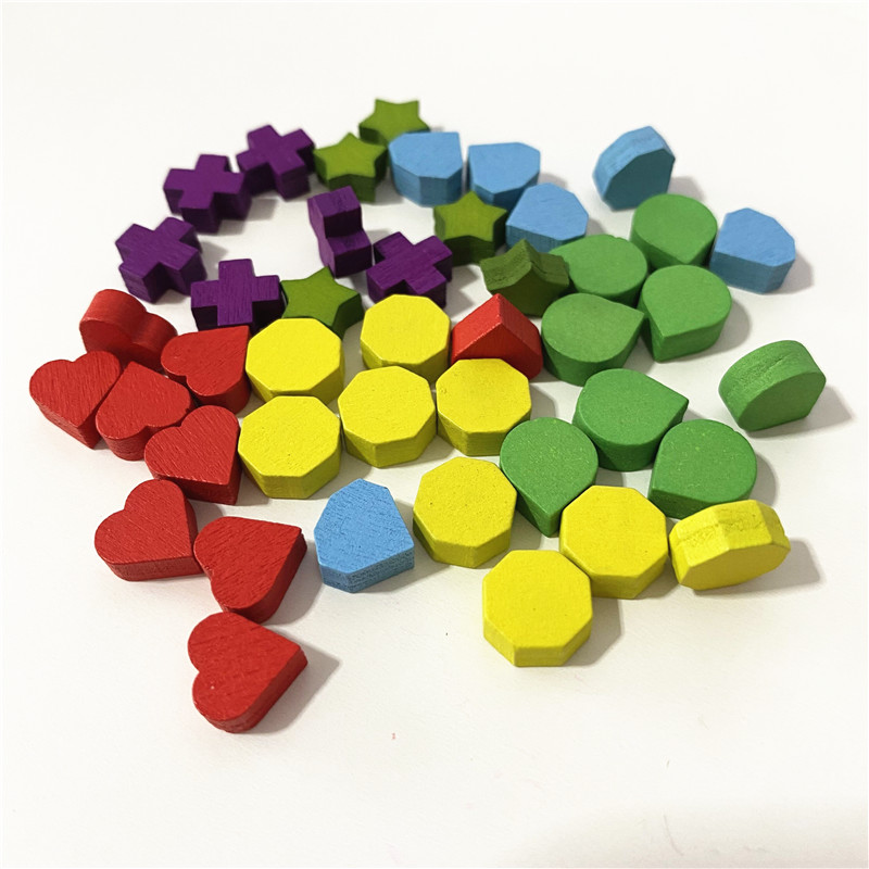 40Pcs 10mm Red Heart Shape Blu - Board Game Quoridor avaliação e preço