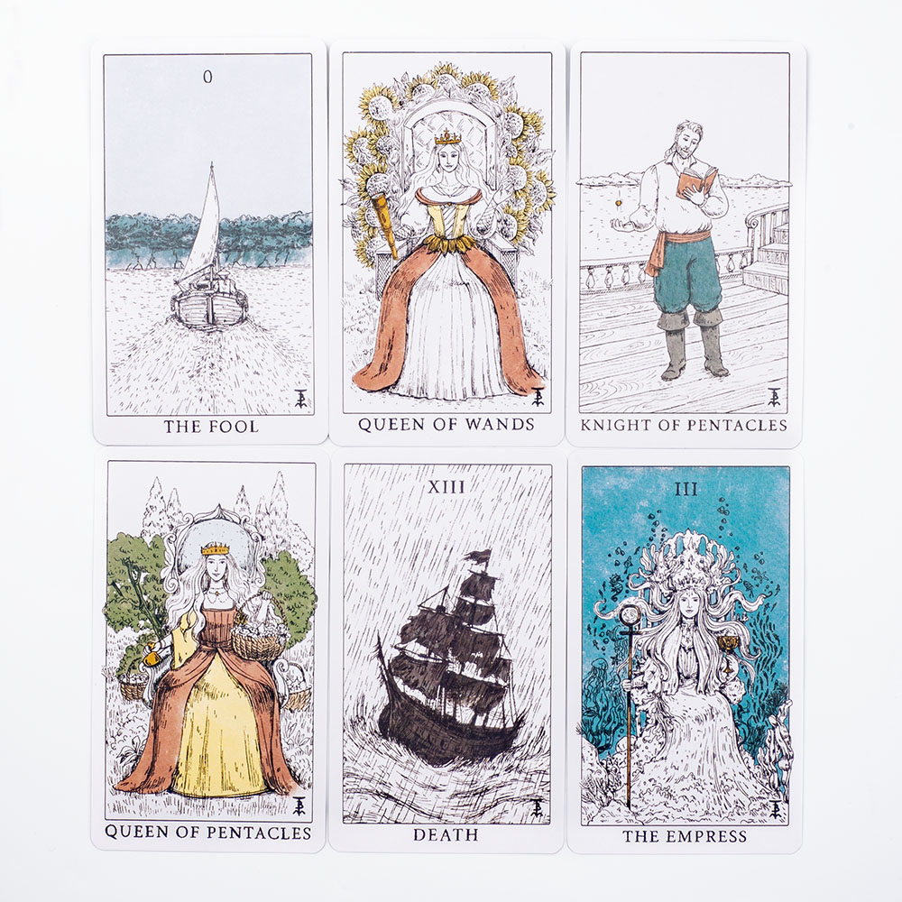 Ocean Themed Tempest Tarot  De - Board Game Design avaliação e preço